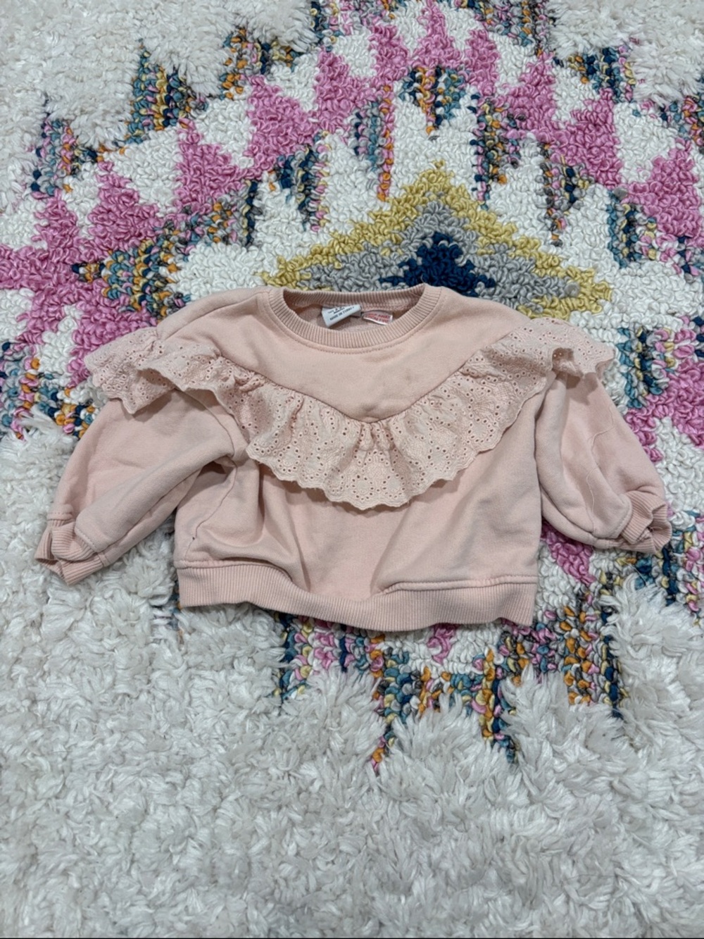 Zara Ruffled Sweatshirt